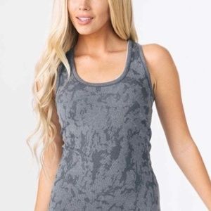 Zyia Gray Splash Seamless Tank
